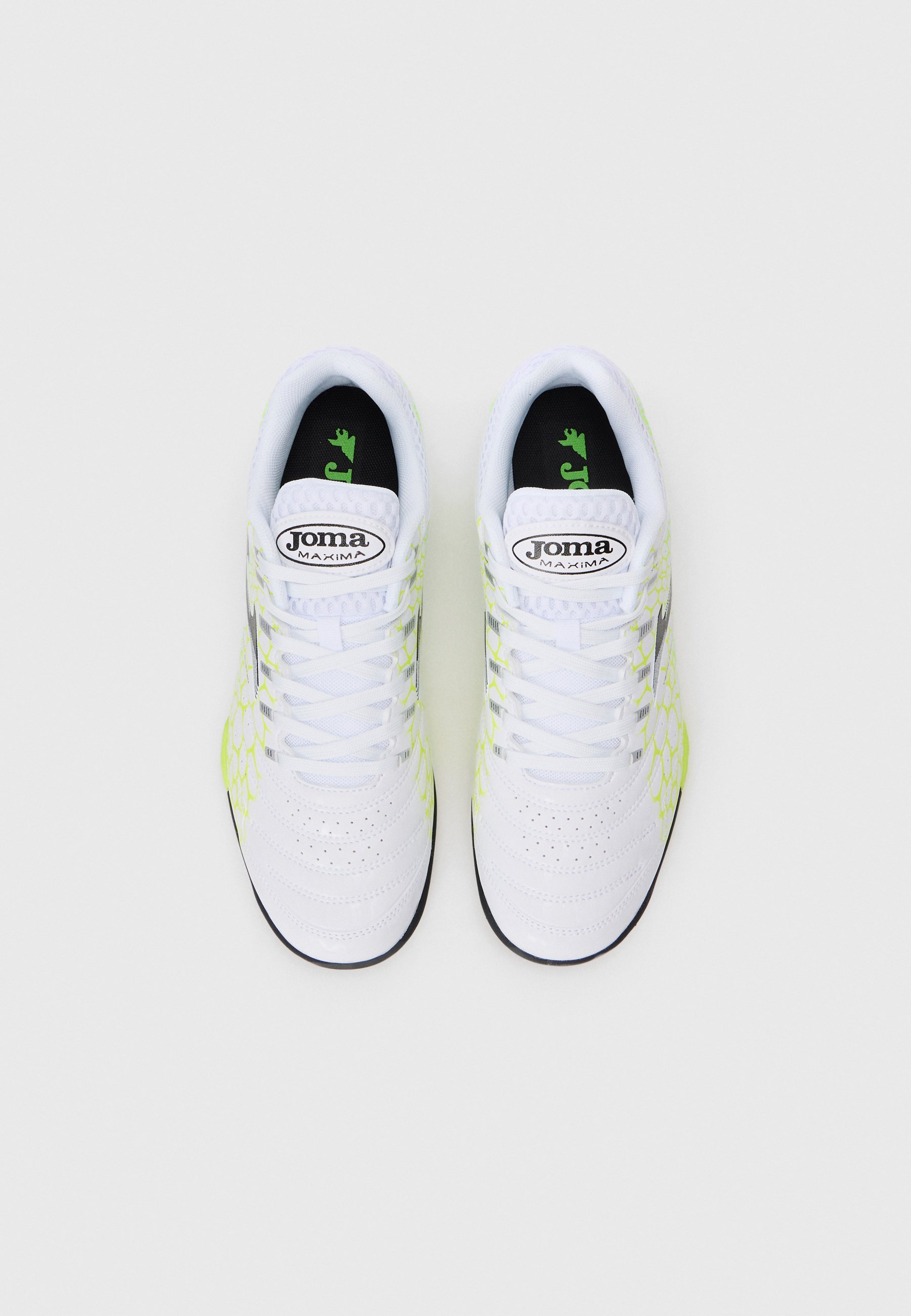 Joma MAXIMA - Zaalvoetbalschoenen - wit/geel/groen