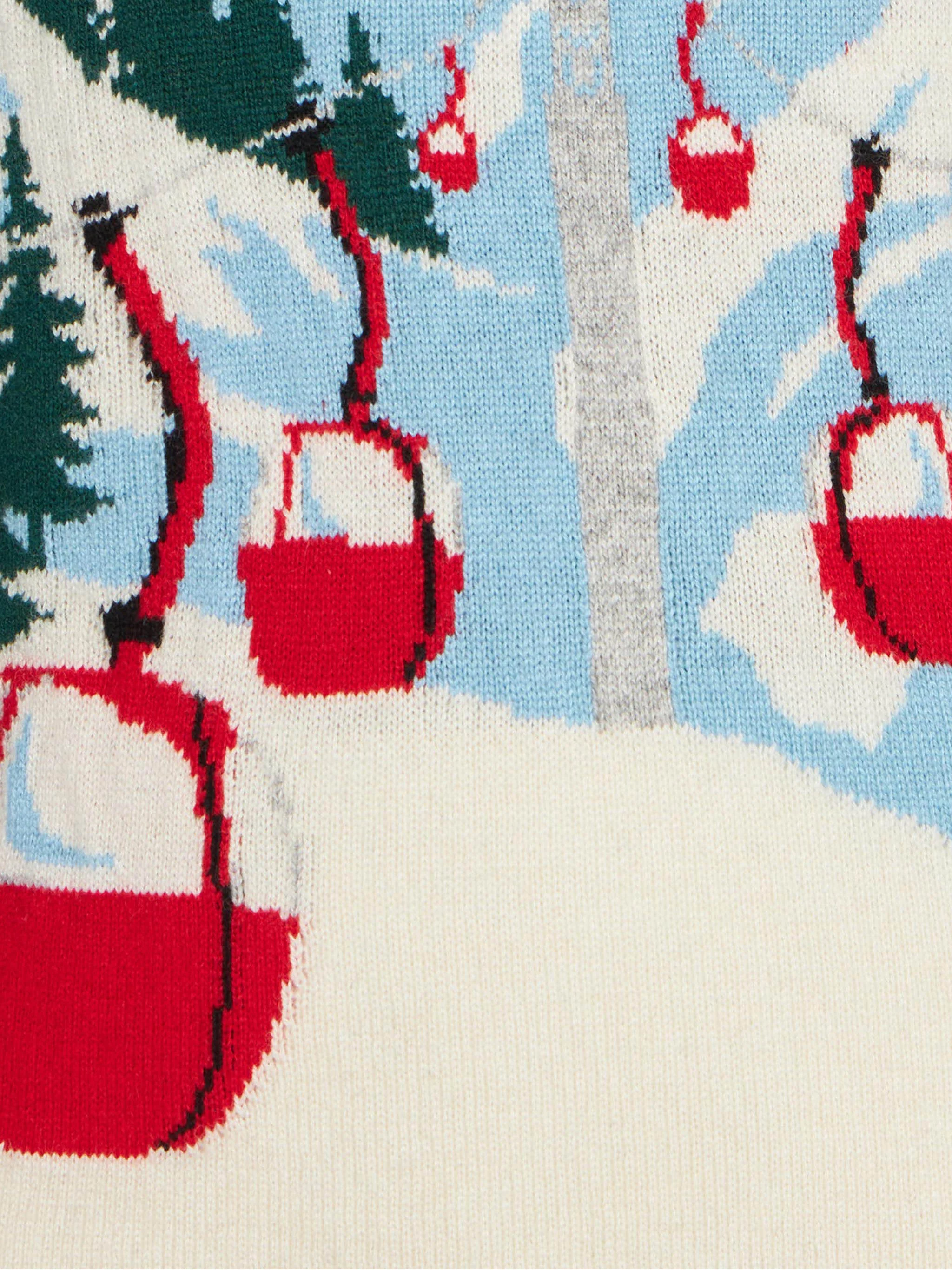 Courmayeur trui voor kinderen met jacquardprint