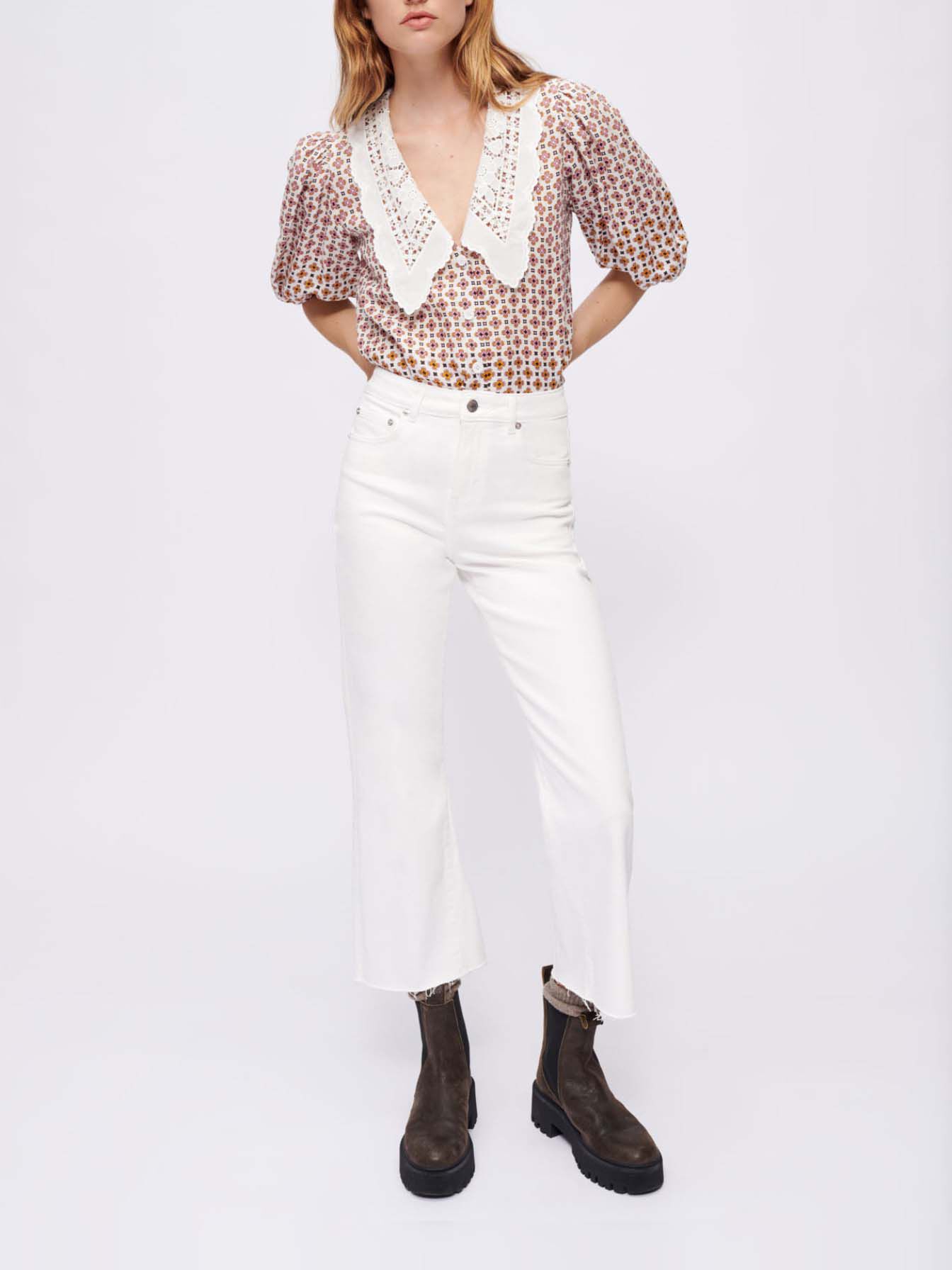 Rechte witte jeans - Wit