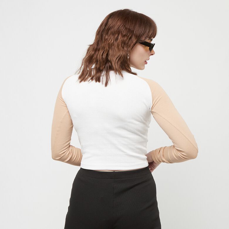Maglia a maniche lunghe Varsity Crop Block Rib