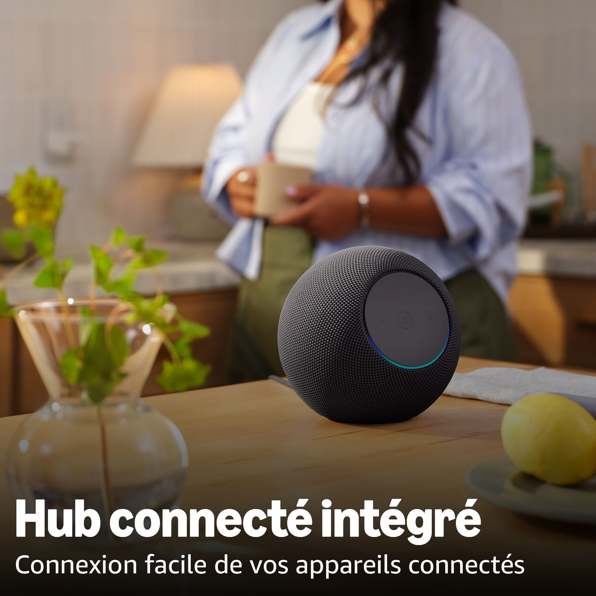 Altavoz inteligente - AMAZON - Echo Studio - 1 subwoofer de 95 mm + 3 altavoces - Wi-Fi - Grafito