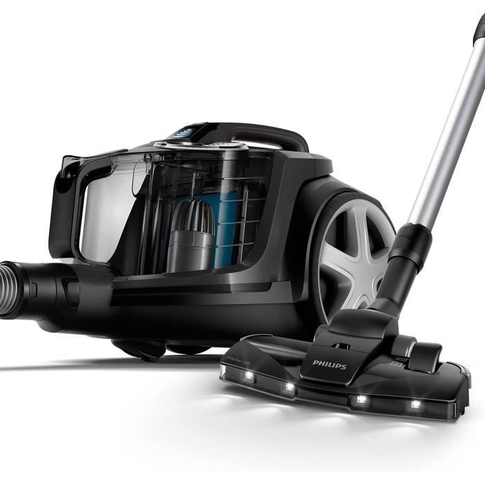 Stofzuiger zonder stofzak - Philips - FC9747/09 - Glanzend zwart - PowerCyclone 8 - TriActive+ LED