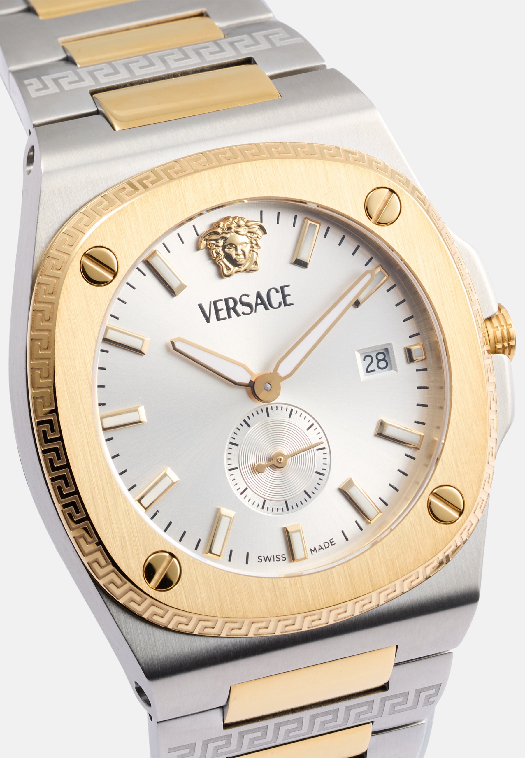 Versace TOLOMEO - Horloge - zilverkleurig/goudkleurig