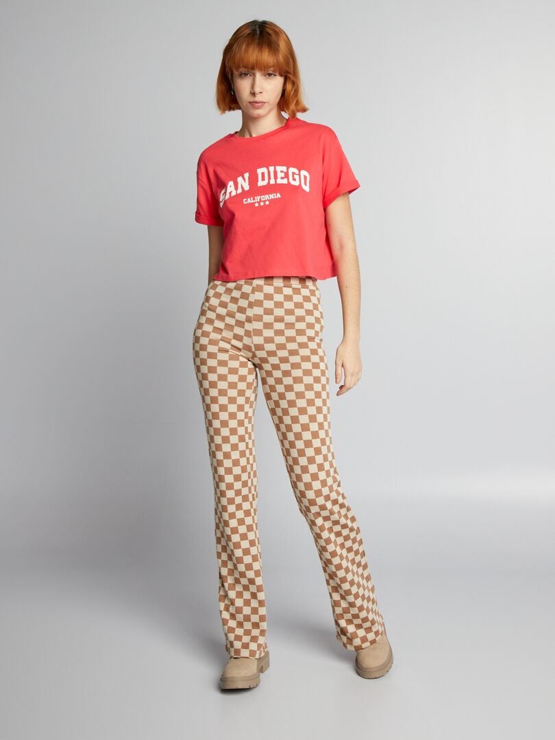 Jersey crop top - ROZE