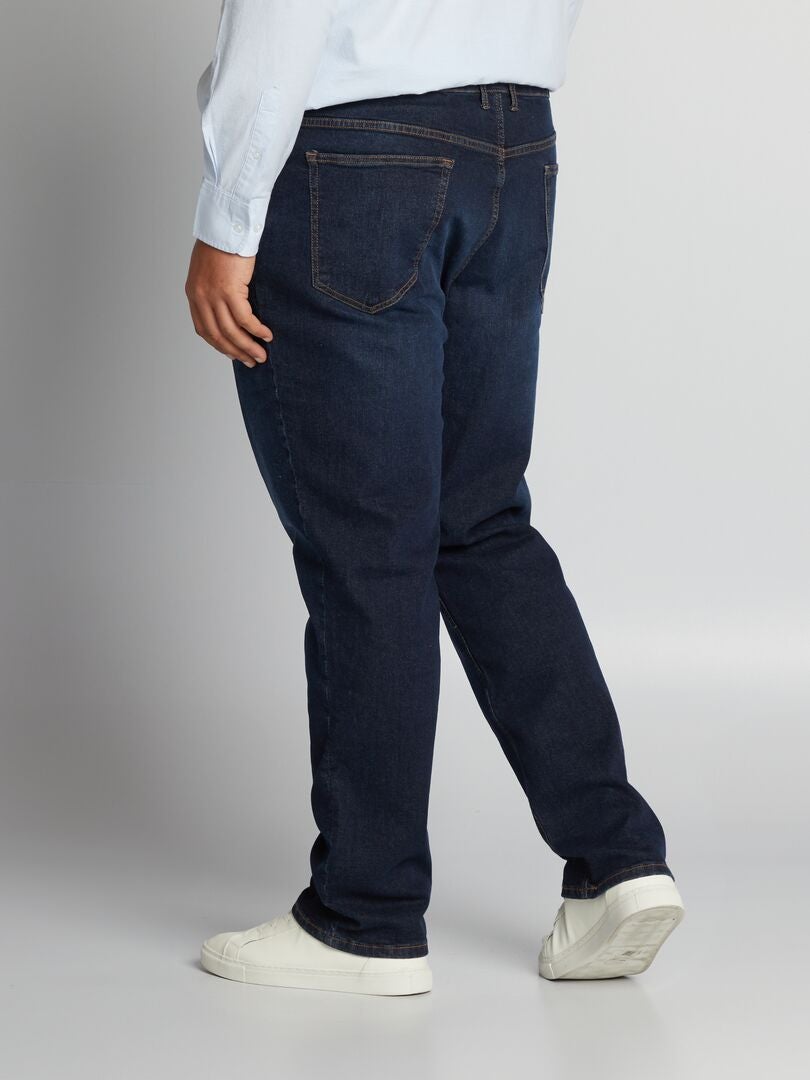Jeans med lige ben og 5 lommer - L34 - BLÅ