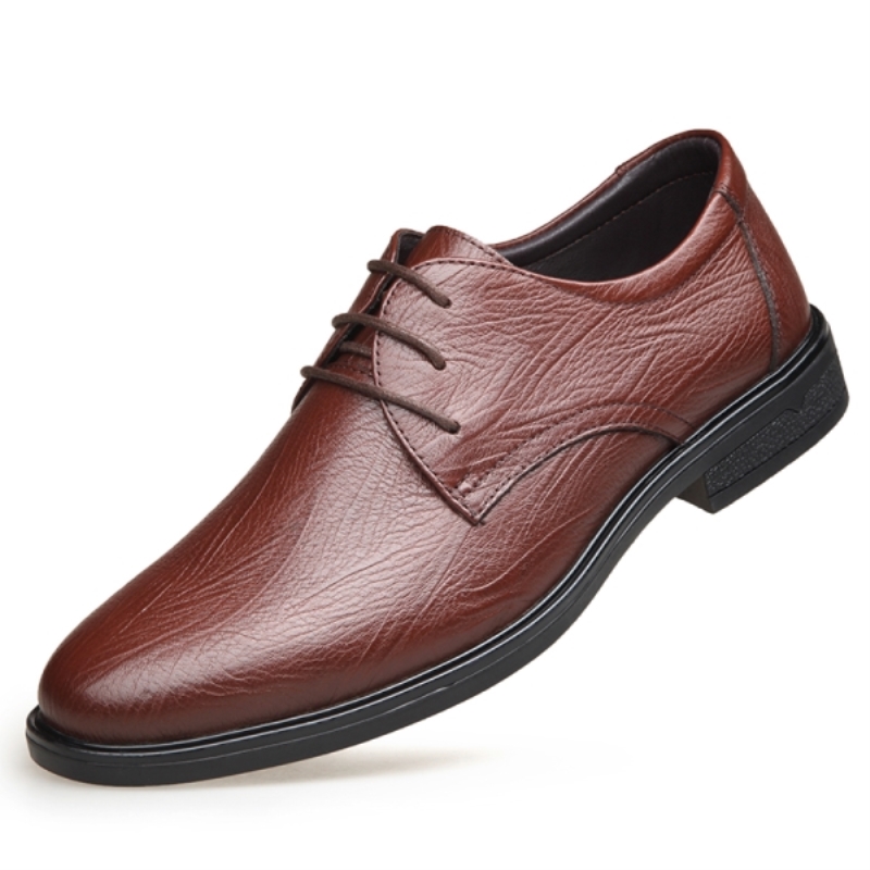 Sapatos sociais masculinos de luxo, respiráveis, para negócios e uso casual. Confortáveis, em couro legítimo, estilo Oxford.