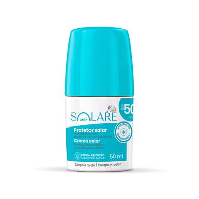 Solare Wells Kids solskyddsmedel i fickstorlek SPF50 50 ml 50 ml