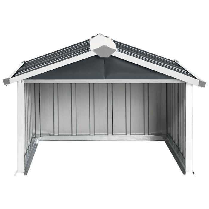 Refugio vidaXL para robot cortacésped, acero galvanizado, antracita, 92x97x63 cm, almacenamiento exterior 150909