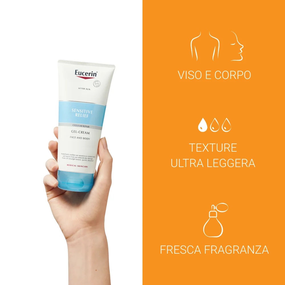 EUCERIN Eucerin After Sun Sensitive Relief 200 ml Creme pós-sol para rosto e corpo