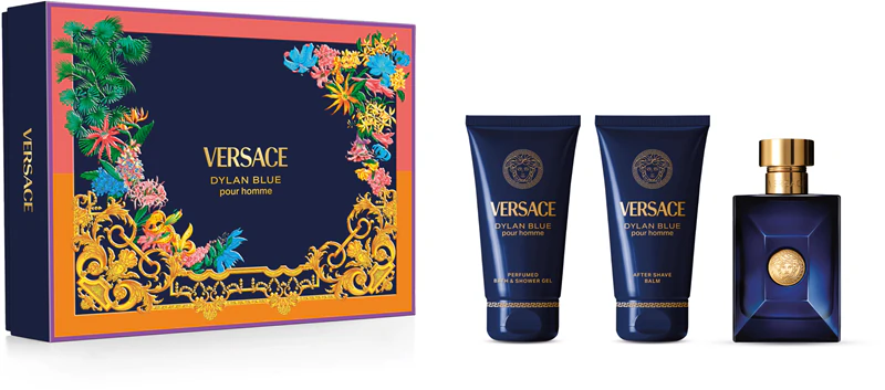 Conjunto de presente Versace Dylan Blue Pour Homme para homens