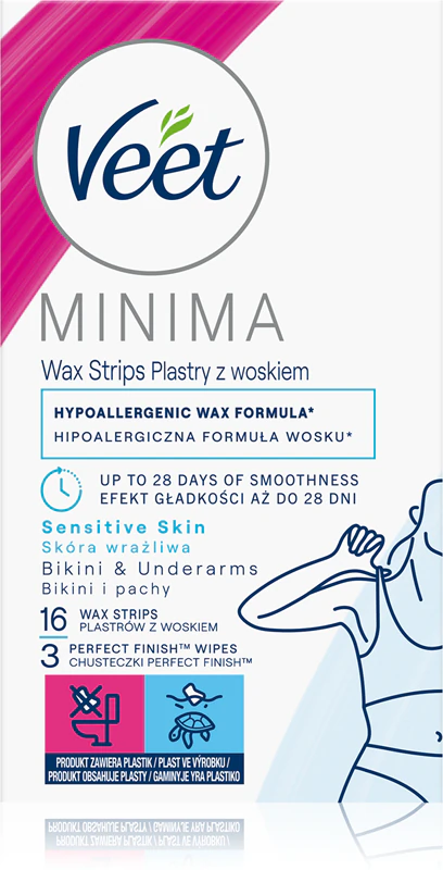 Veet Minima hypoalergénne voskové pásiky do bikín