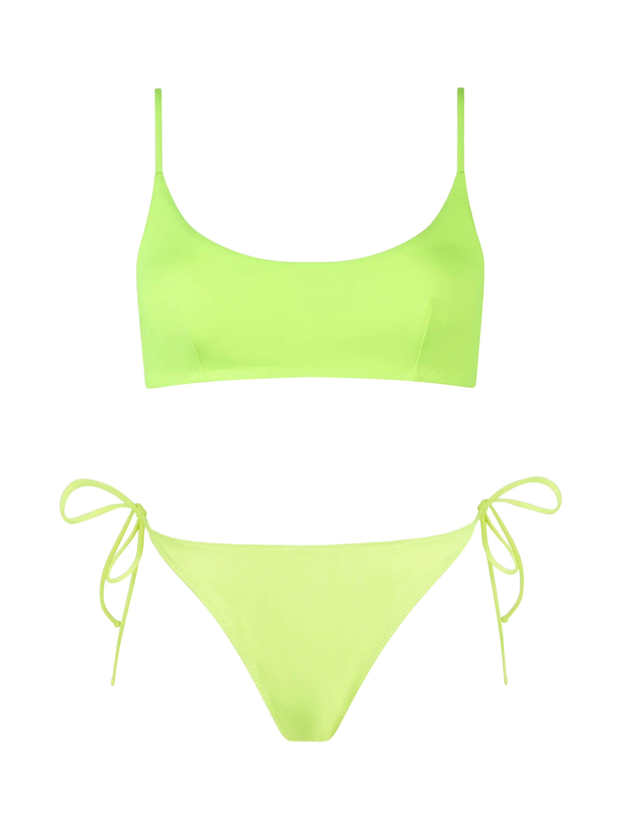 Judy Virgo Neongele Bralette Bikini voor Dames