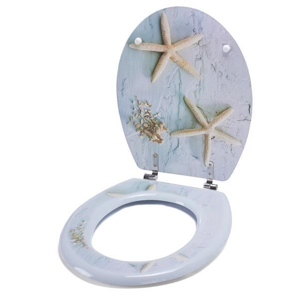 MSV Abattant Wc MDF Etoile de mer
