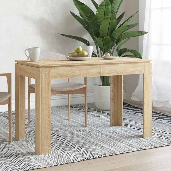 Prix bas - Meuble séjour cuisine-Table à manger Seule - Chêne sonoma 120x60x76 cm Bois d'ingénierie （904685960911)