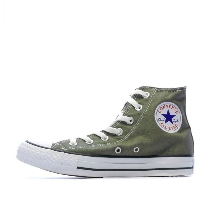 Zapatillas altas Converse All Star, unisex, color gris.