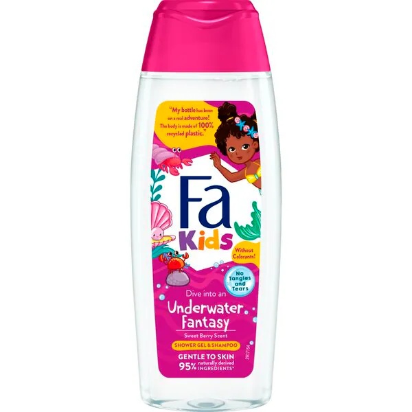 Гел за туширање и шампон Fa Kids Girls Mermaid 250ml