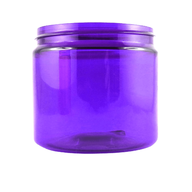 Pot PET recyclé violet BASIC 200 ml - sans bouchage