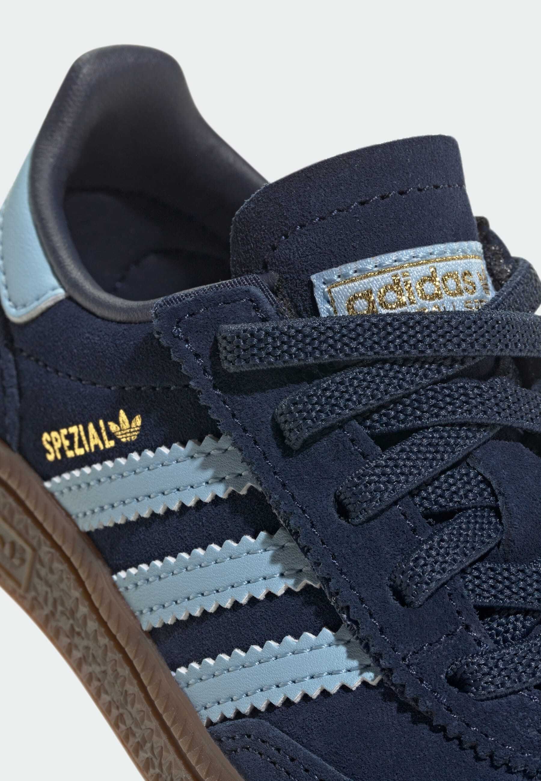 adidas Originals HANDBALL SPEZIAL UNISEXE - Chaussures bébé - bleu marine universitaire, semelle gomme transparente