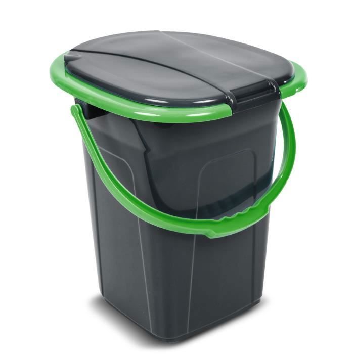 Toilette portatile - Verde-Blu - GB320 - 19L - Nero-Verde - Incl. porta carta igienica