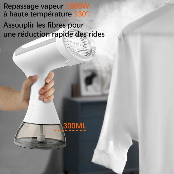 Vertical Garment Steamer, 1500W Garment Steamer with 350ml Water Tank, Garment Steamer for Garment Removal