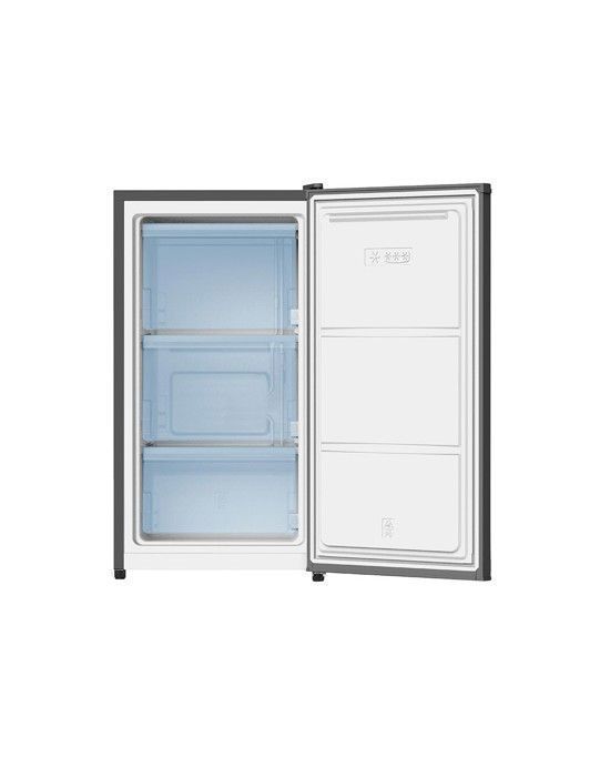 Minicongelador FrigeluX CTT63NE – 60 L – Preto – 3 Portas – Classe Energética E – Compacto – Silencioso – Porta Reversível