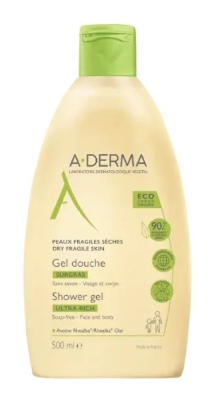 ADERMA Gel de banho Aderma Les Indispensables Surgras 500 ml