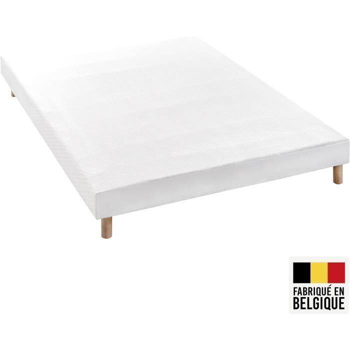 Mattress and bed base set 160 x 200 cm, 19 cm high - pocket springs - 7 zones - reversible - made in Belgium - DEKO DREAM