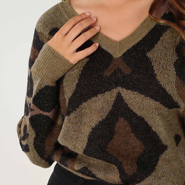 Maglione da donna color cammello