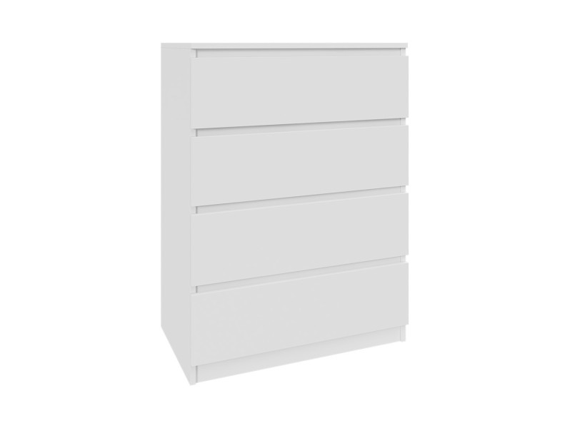 Komoda biała 70cm - 4 szuflady, nowoczesny design PL