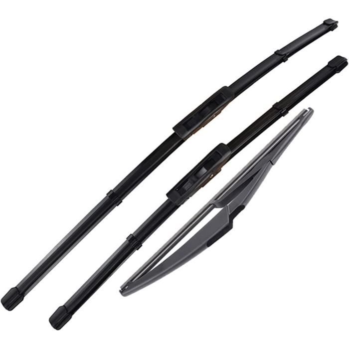Set of 3 front and rear wiper blades for Renault Logan II MCV 2016-2020 and Dacia Logan MK2 MCV 2016-2020