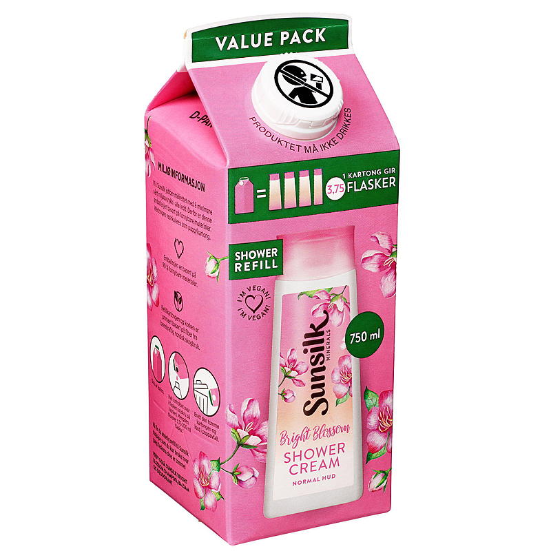 Sunsilk douchezeep 750 ml navulling Bright Blossom Sunsilk
