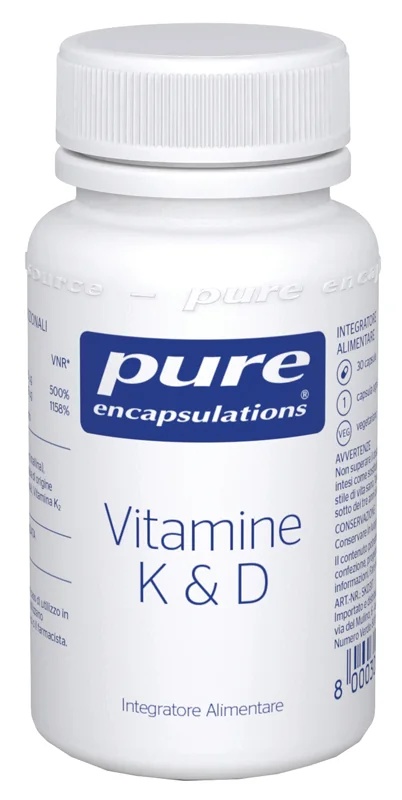 Pure ingekapselde vitaminen K&D 30