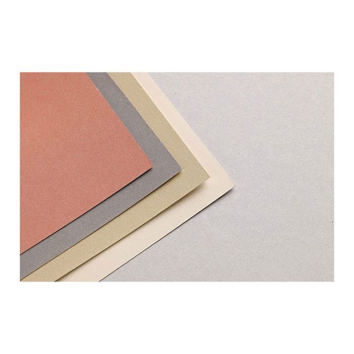 Clairefontaine Pastelmat Bloc 30x40 cm 360 g - 12 feuilles, 4 teintes (beige, sable, sanguine, anthracite)