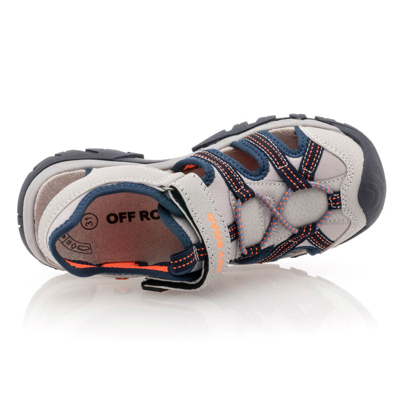Sandalias grises para niño / Zapatos de punta abierta