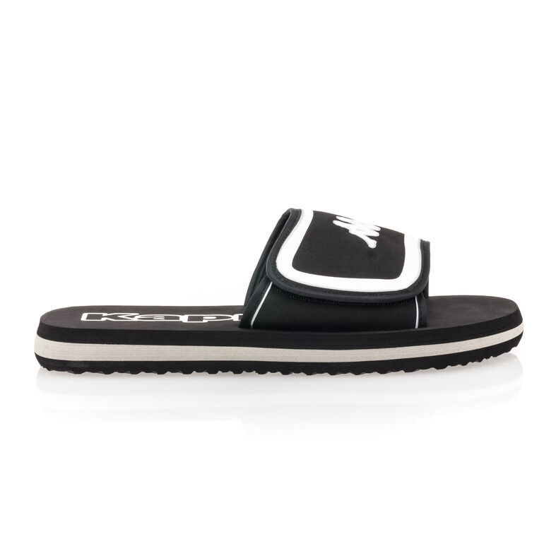 Férfi fekete flip-flop papucsok / tanga szandálok