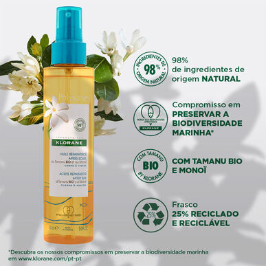Aceite seco reparador para después del sol Klorane 150 ml