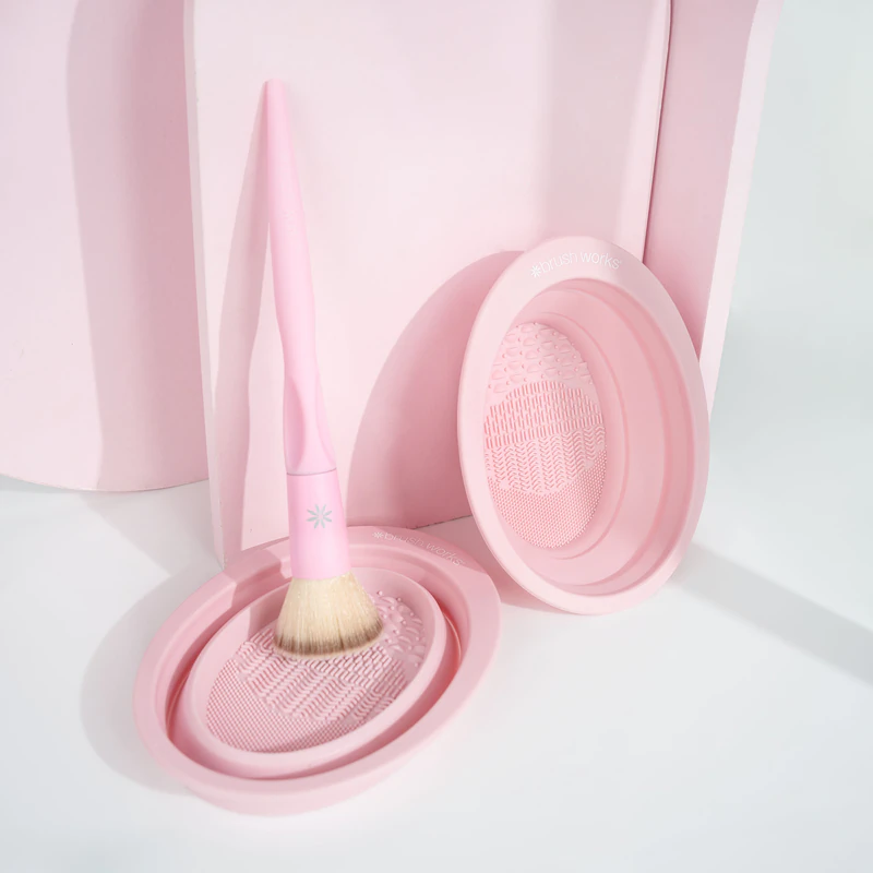 Brushworks Silikon-Reinigungsschale für Make-up-Pinsel