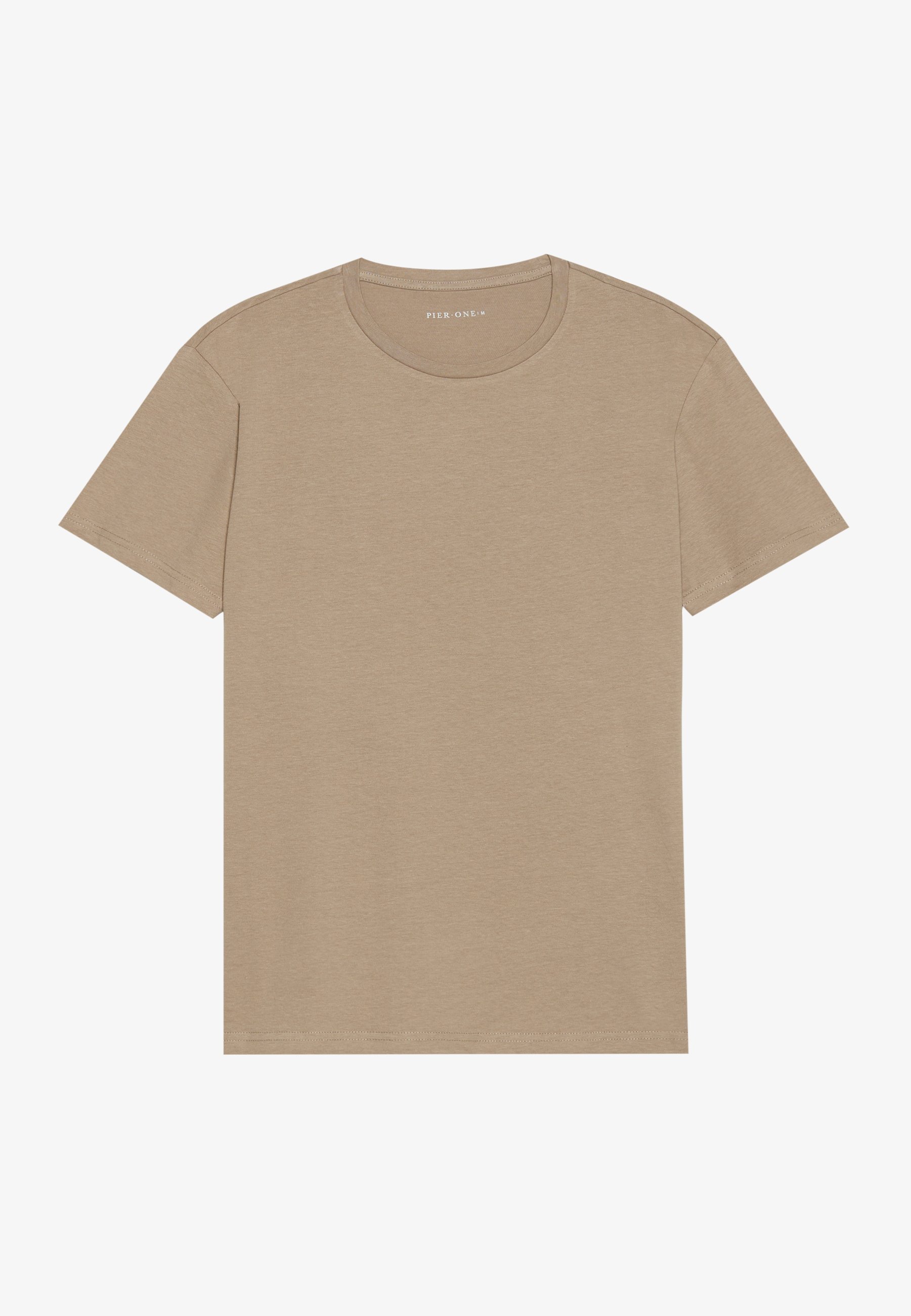 Pier One 7-pack - Basic T-shirt - zwart/donkerblauw/donkergroen
