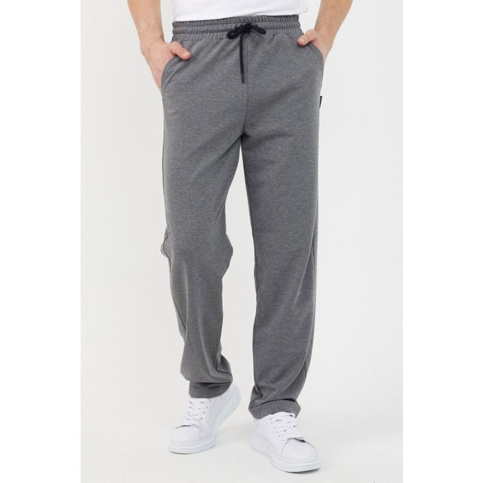 Pack de 4 pantalones deportivos cómodos para hombre para uso diario – Negro, gris oscuro, gris claro y azul – Corte recto, algodón transpirable – Tallas de la S a la 7XL – COMEOR