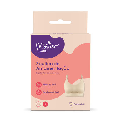 Mother Wells Beige Amnings-BH med Enkel Öppning, 1 st.