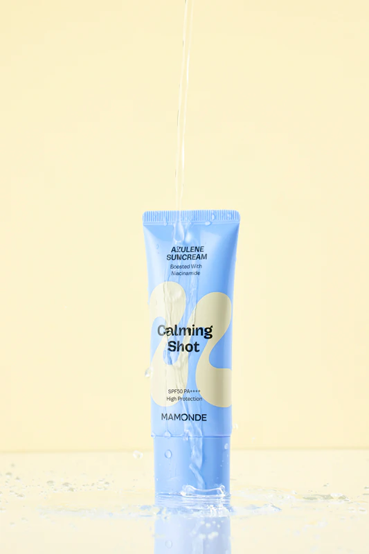 MAMONDE Calming Shot Azulene Suncream Ochranný krém na tvár s upokojujúcim účinkom