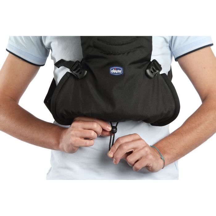 Canguru Easyfit para Bebê - CHICCO - Preto - Ergonômico - Desde o Nascimento