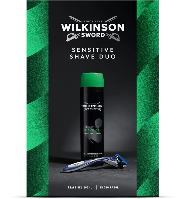 Darilni set za britje Wilkinson Sword Sensitive Shave Duo