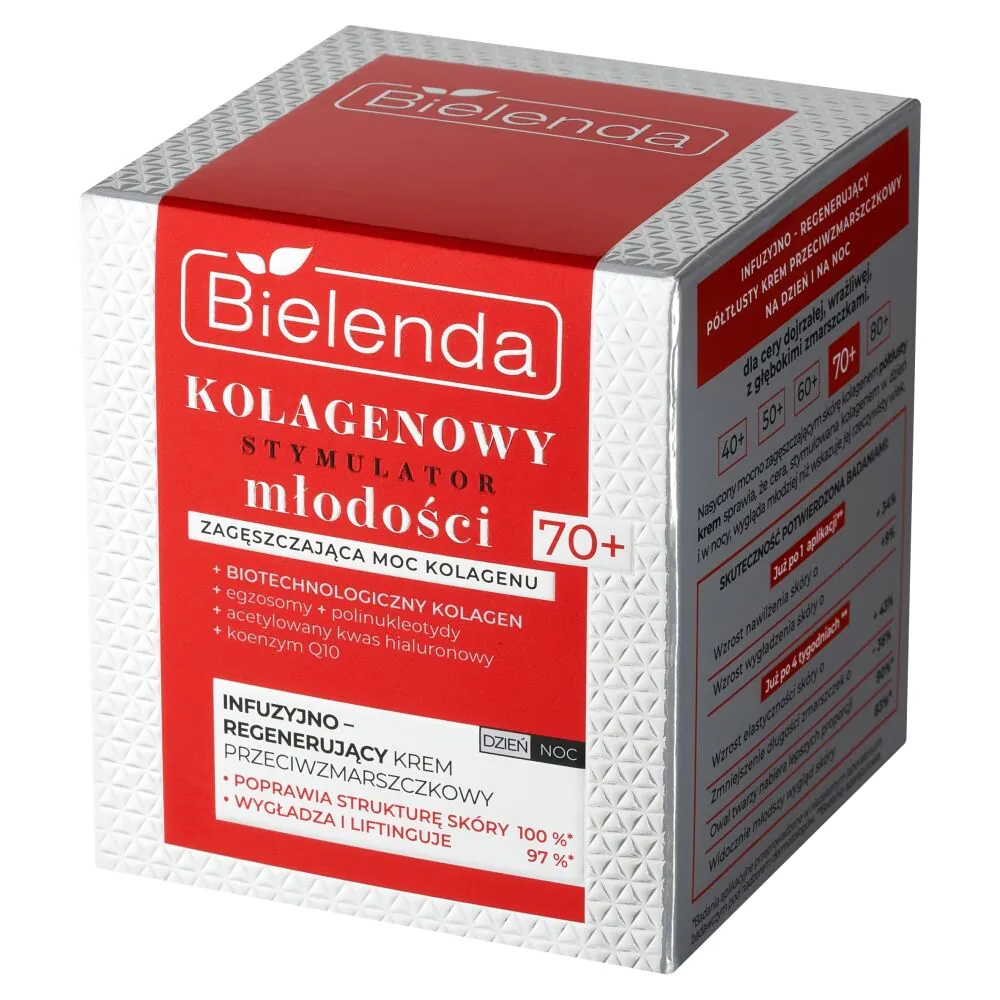 Bielenda Kolagenowy Stymulator Młodości krem infuzyjno-regenerujący 70+ dzień/noc