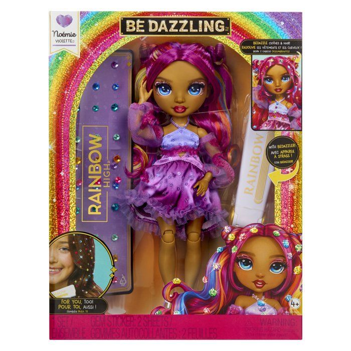 Rainbow High - Be Dazzling Fashion Doll - Noemie Violette - 28 cm - Gemme scintillanti e accessori inclusi