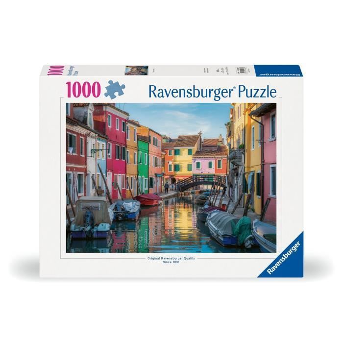 Ravensburger - 1000-piece puzzle - Burano, Italy - Adults & children aged 14 and up - Premium quality puzzle - 12000623