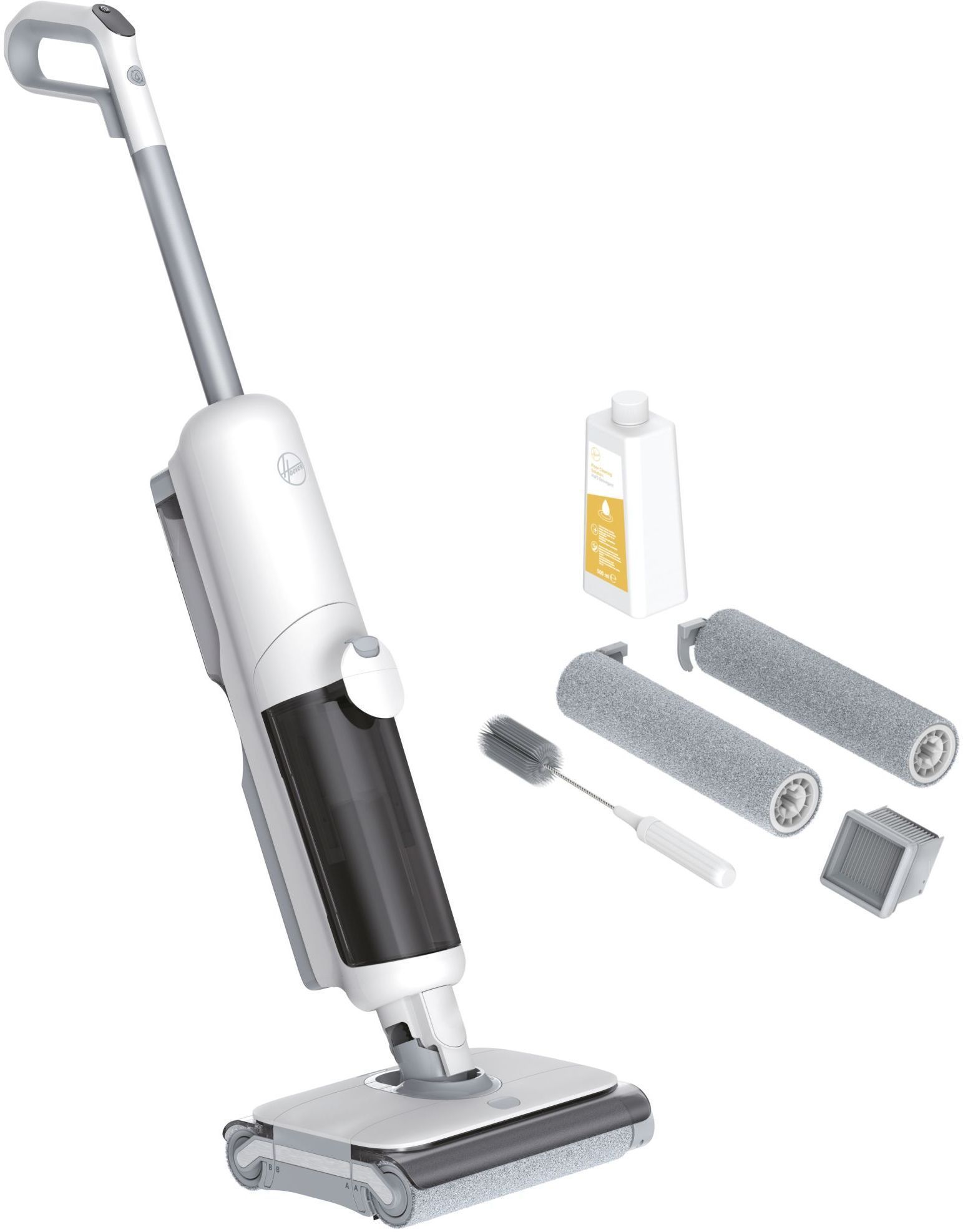 HOOVER HW500 - Cordless Wet and Dry Vacuum Cleaner and Mop - Dual Rollers - High-Performance 230W Motor