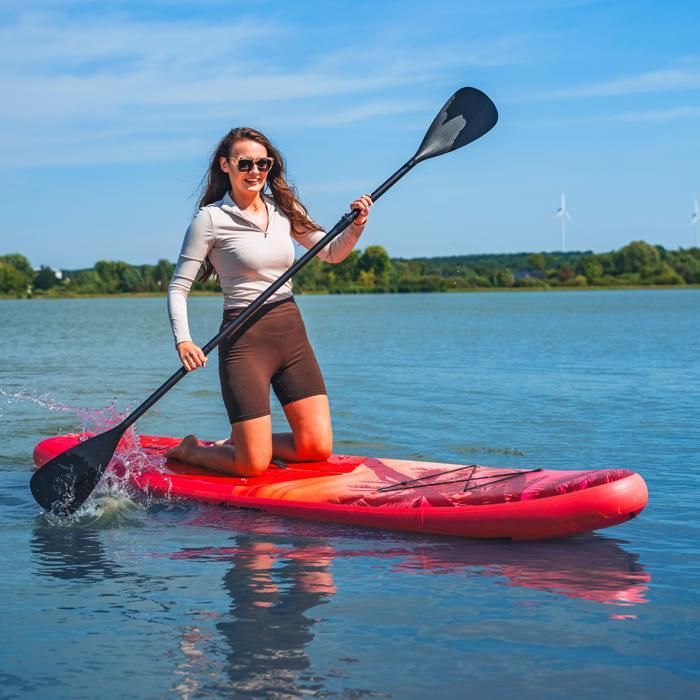 Tabla de paddle surf hinchable THUNDER® para travesías | Accesorios completos | 320 cm | PVC | Estilo ISLE | Rosa