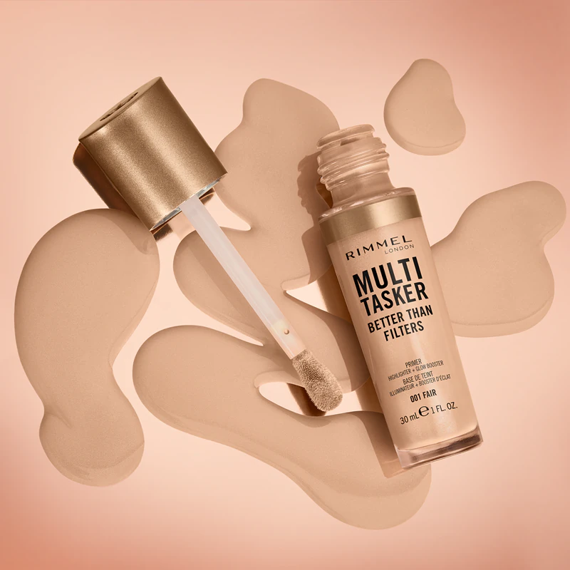 Rimmel Multi-Tasker Better Than Filters, primer iluminador para uniformizar o tom da pele.