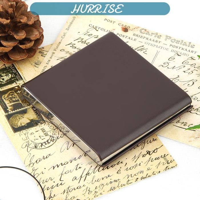 Sonew Accessoires pour fumeurs Hold 10 Cigarettes PU Leather Nice Gift Smoker Cigar Case (Black) meuble boite Noir Café